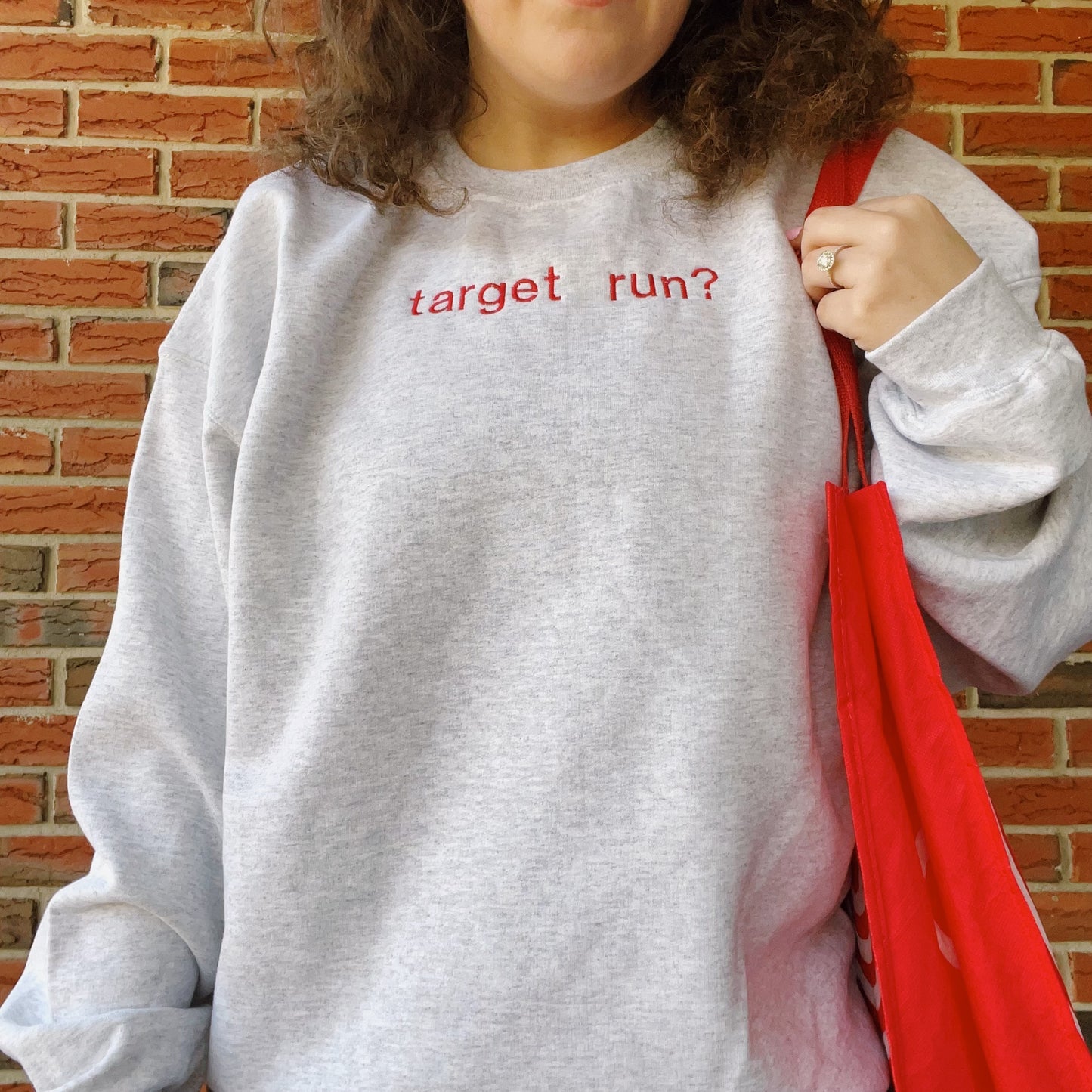 Target Run? Embroidered Crewneck Sweatshirt