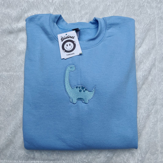 Dinosaur Embroidered Crewneck Sweatshirt