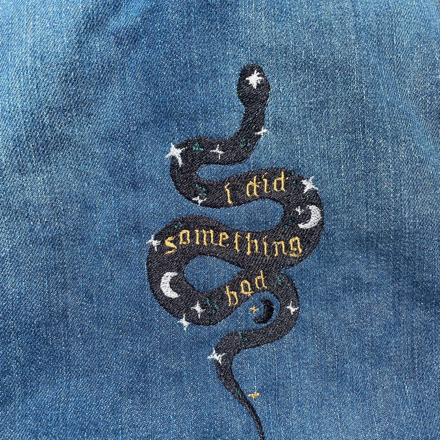 Taylor Inspired I Did Something Bad Jean Jacket - Size XS