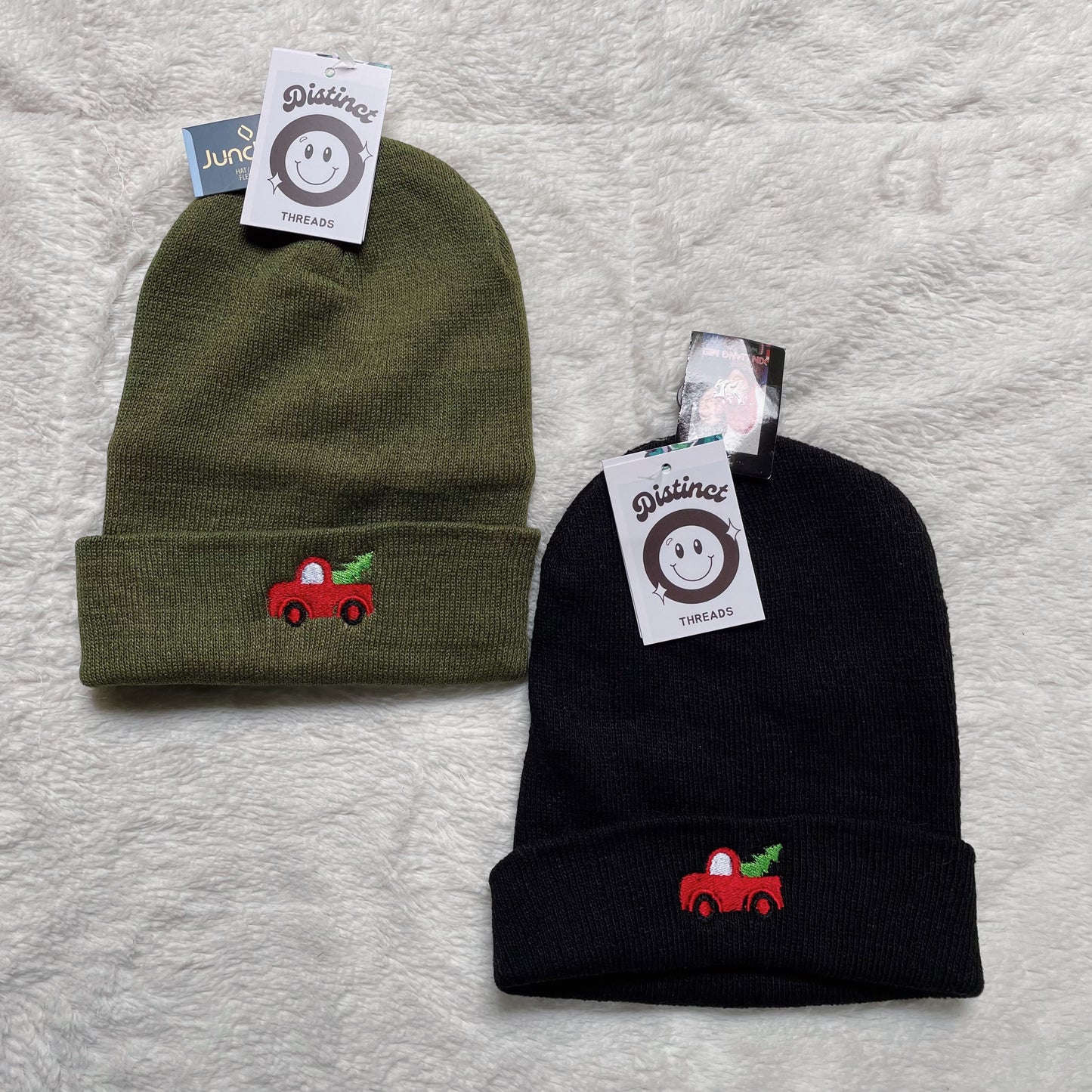 Christmas Truck Embroidered Beanie