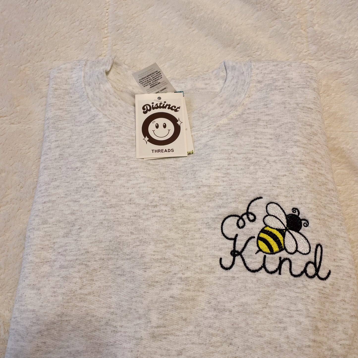 Bee Kind Embroidered Crewneck Sweatshirt