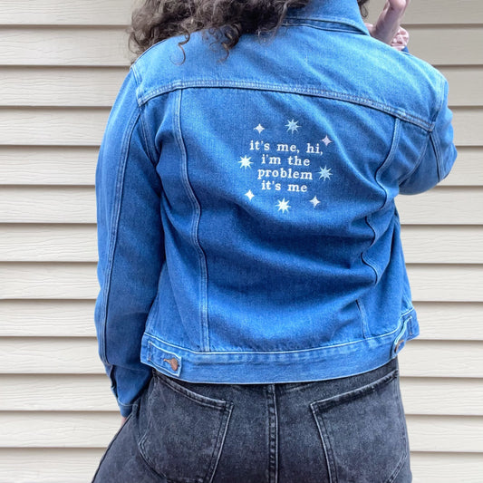 Taylor Inspired Anti-Hero Jean Jacket - Size XL