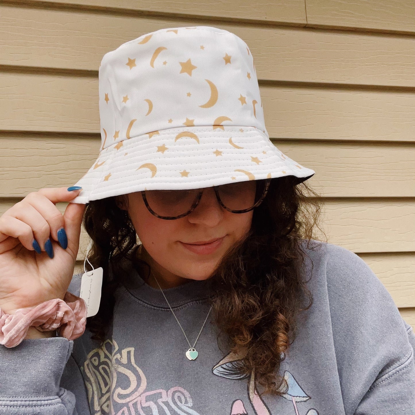 Moon & Stars Reversible Bucket Hat