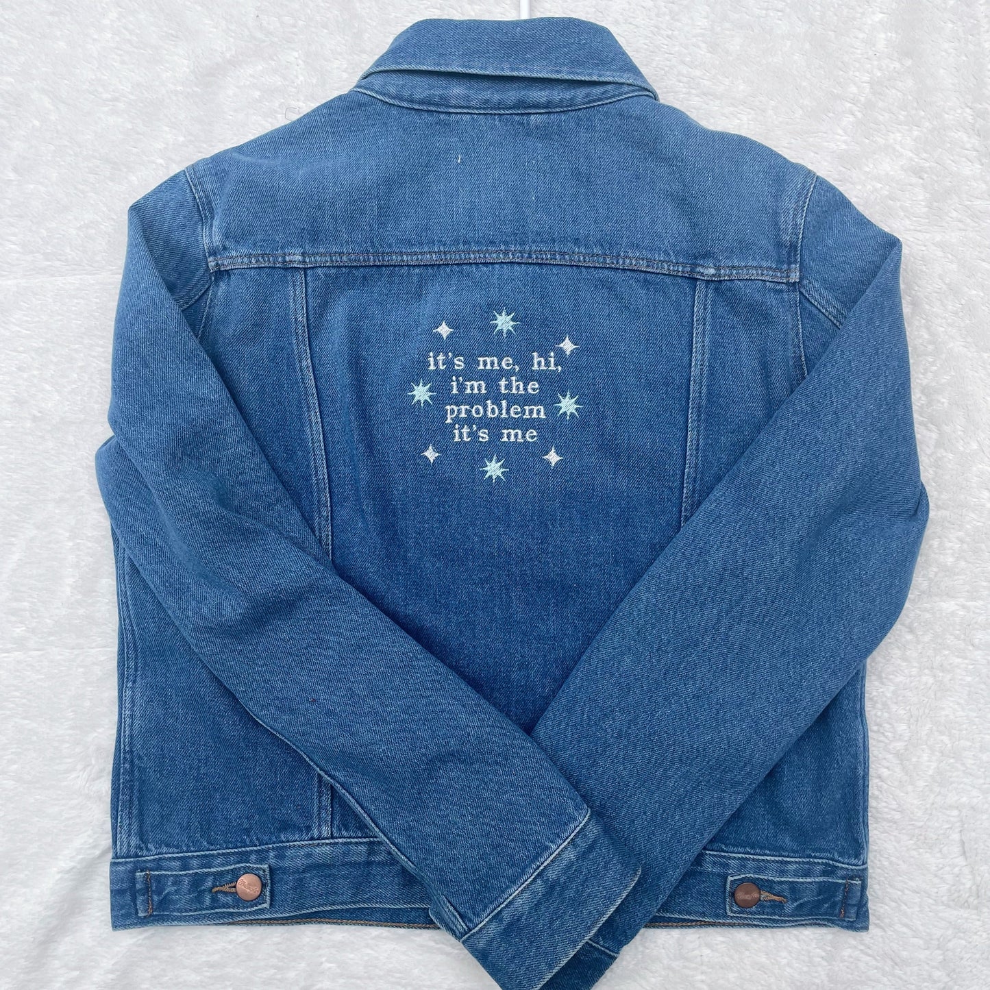 Taylor Inspired Anti-Hero Jean Jacket - Size XL