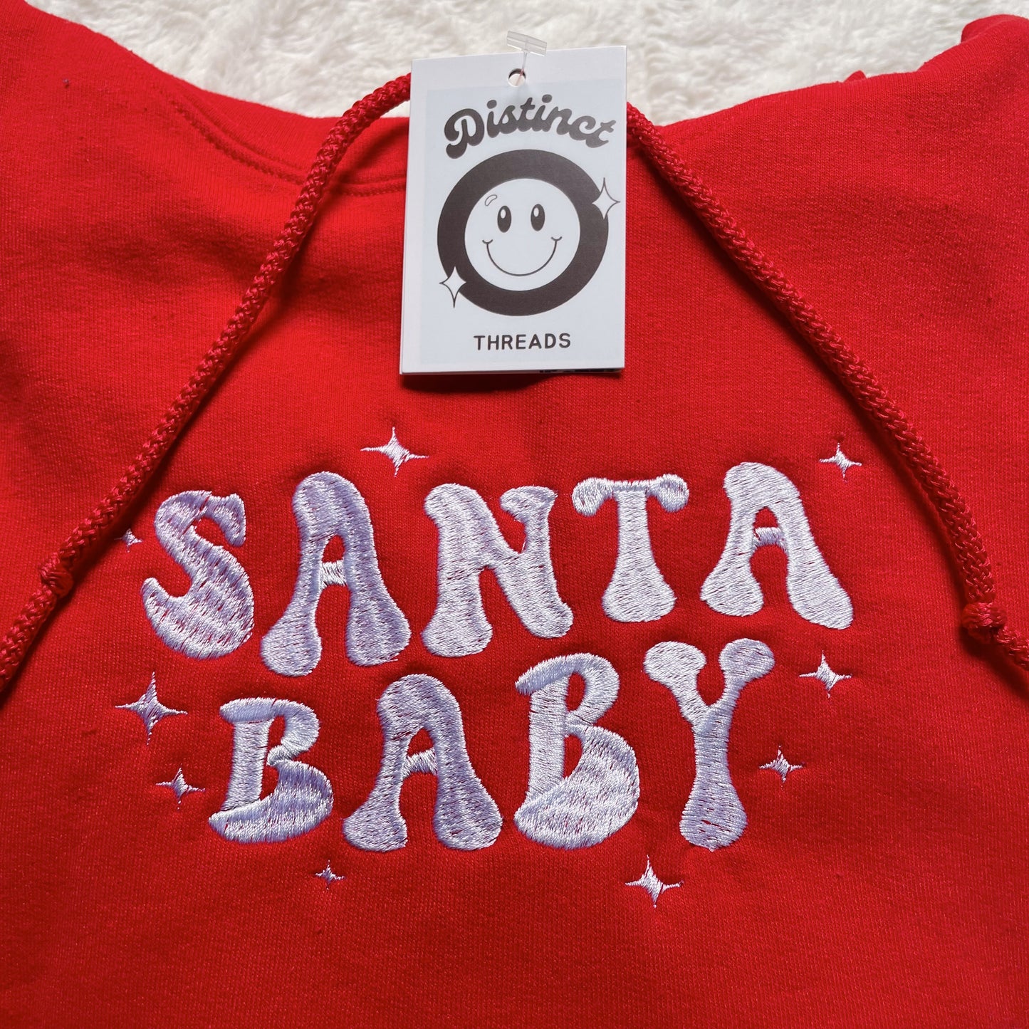 Santa Baby Embroidered Hoodie
