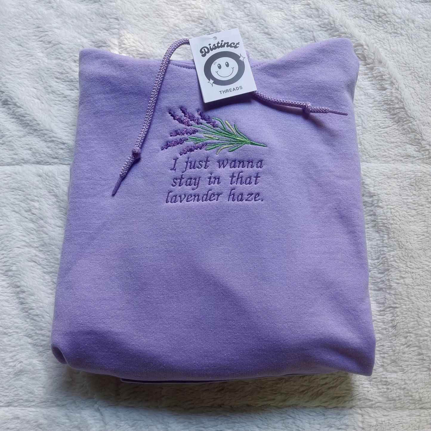 Lavender Haze Taylor Inspired Embroidered Hoodie