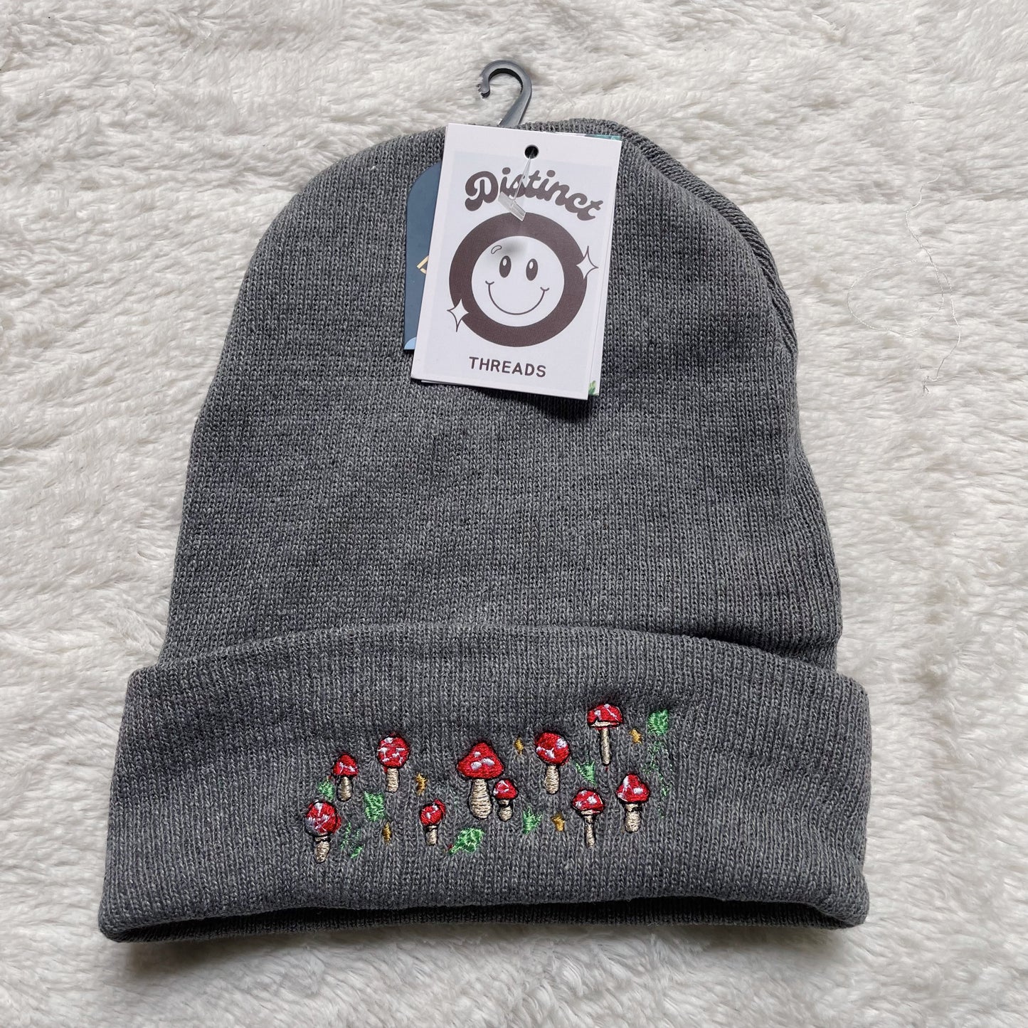 Mushrooms Embroidered Beanie