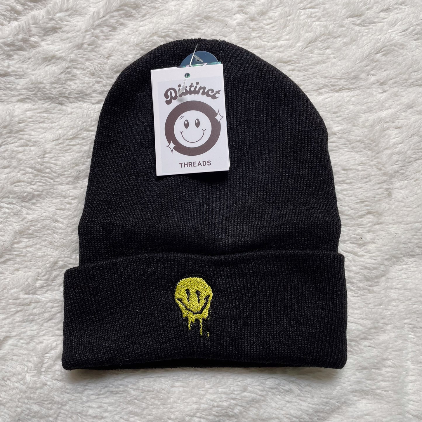 Melting Smile Embroidered Beanie