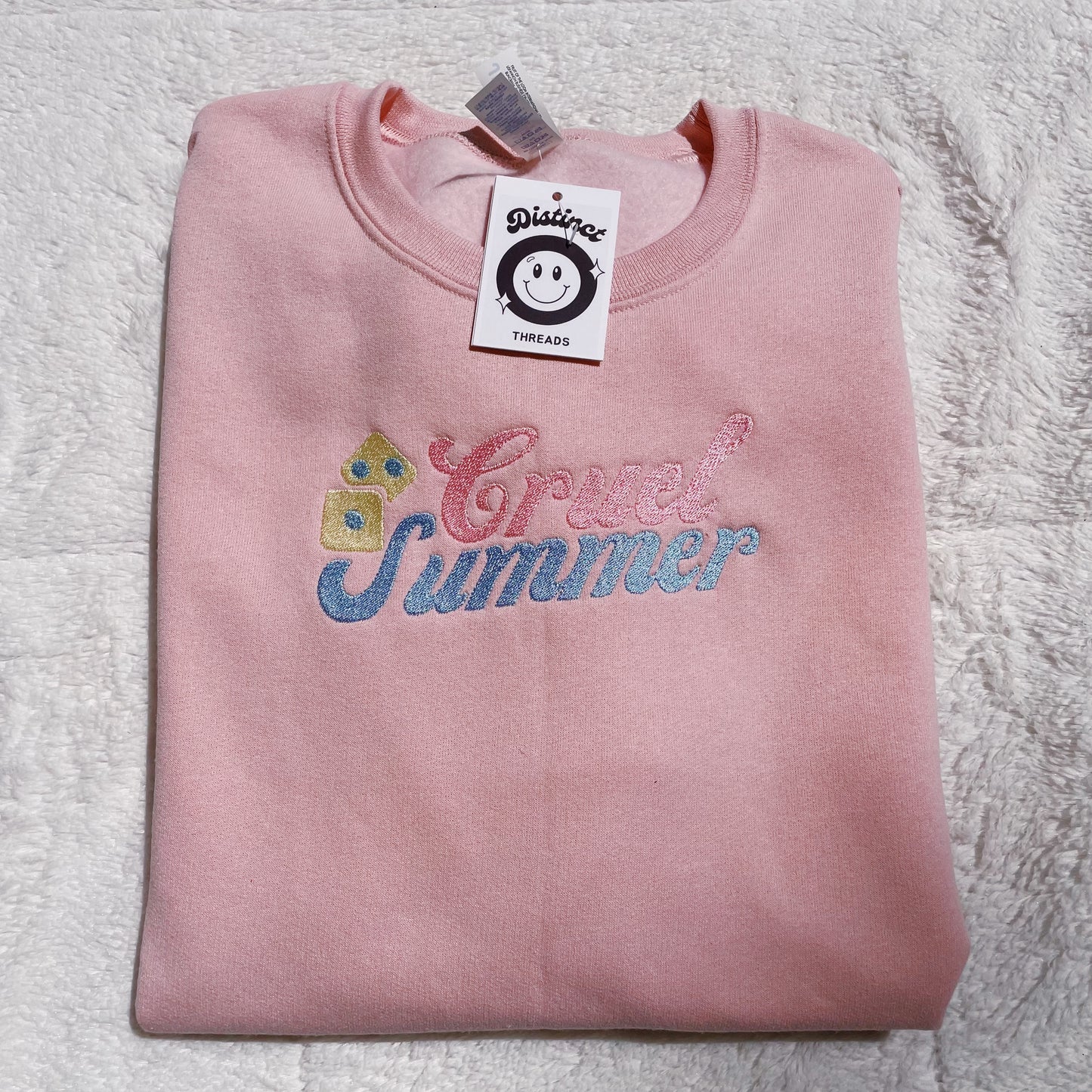 Cruel Summer Taylor Inspired Embroidered Crewneck Sweatshirt