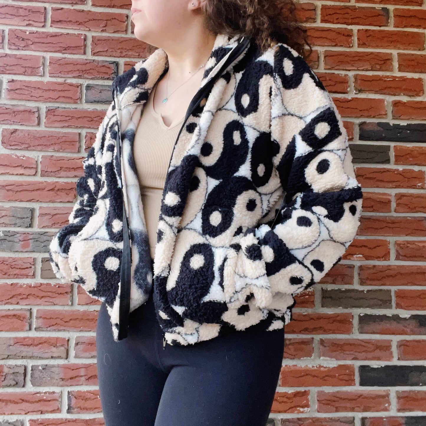 Yin Yang Teddy Coat