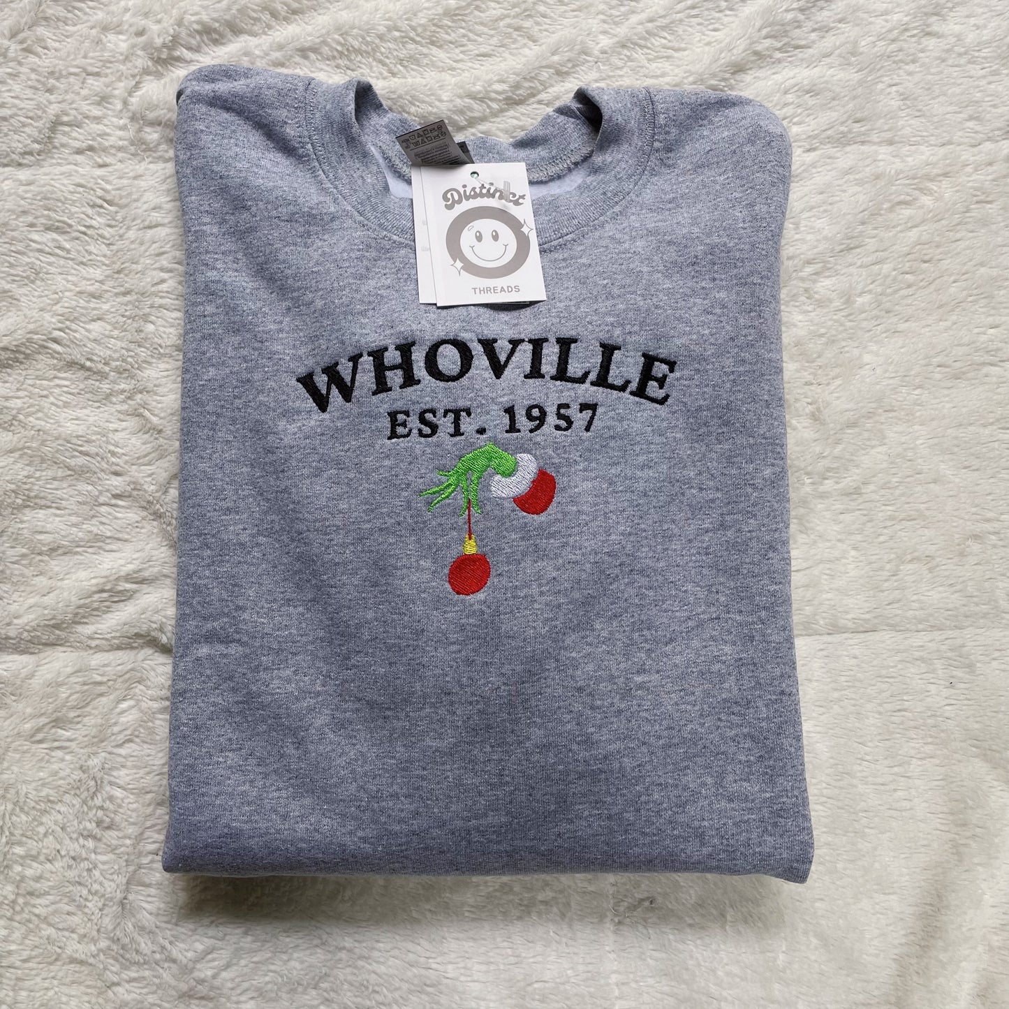 Whoville Grinch Inspired Crewneck Sweatshirt