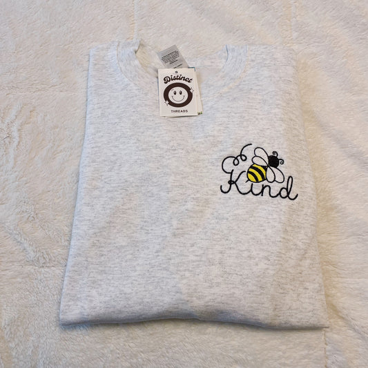 Bee Kind Embroidered Crewneck Sweatshirt