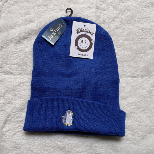 Baby Penguin Embroidered Beanie