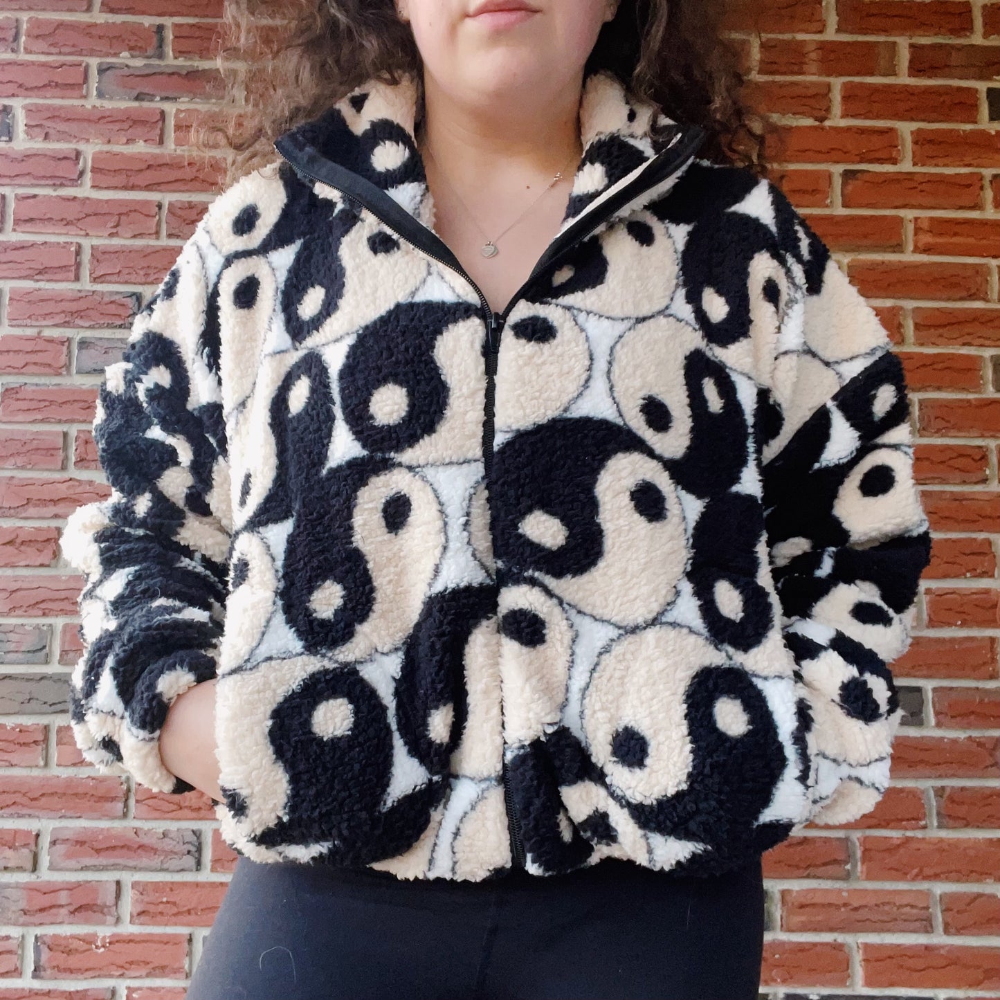 Yin Yang Teddy Coat