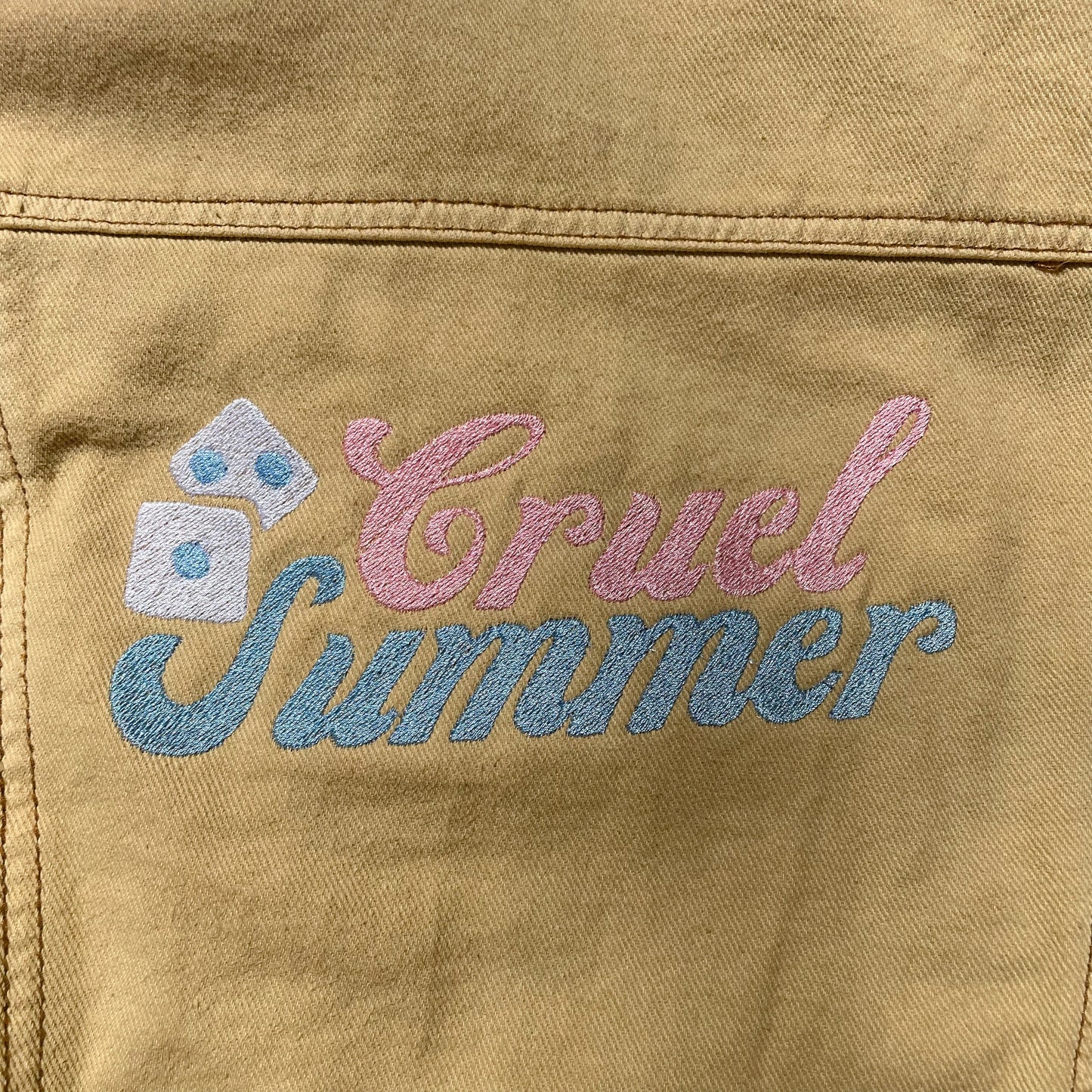 Taylor Inspired Cruel Summer Jean Jacket - Size Medium