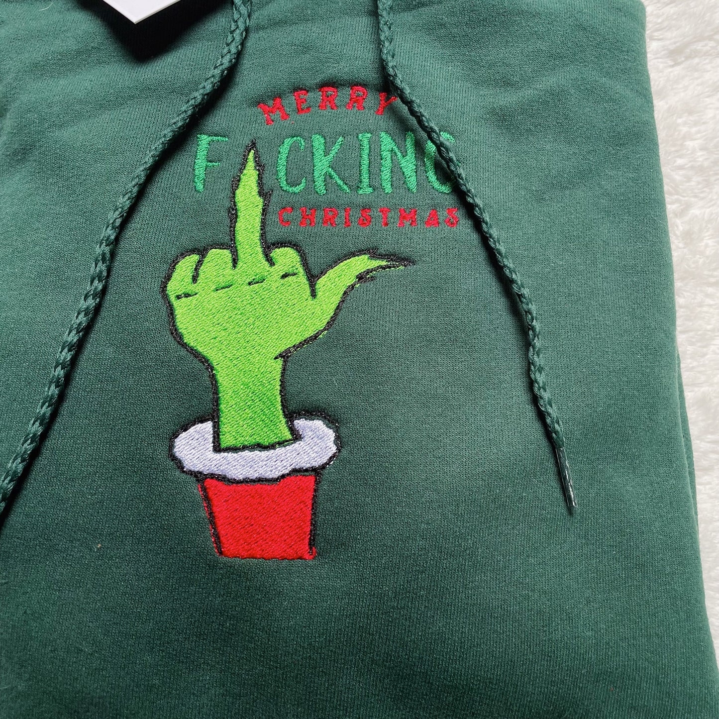 Merry F*cking Christmas Embroidered Hoodie