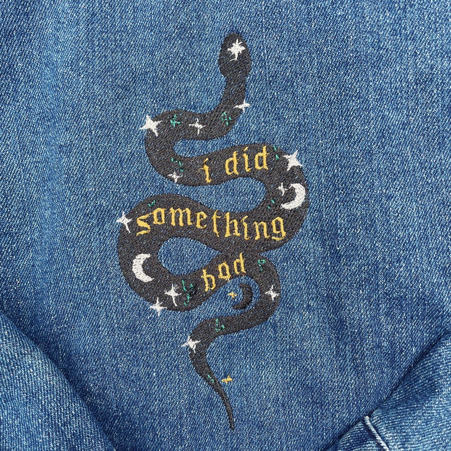 Taylor Inspired I Did Something Bad Jean Jacket - Size Large