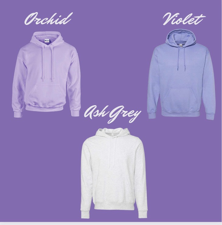 Lavender Haze Taylor Inspired Embroidered Hoodie Distinct Threads