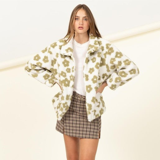 Flower Power Teddy Jacket